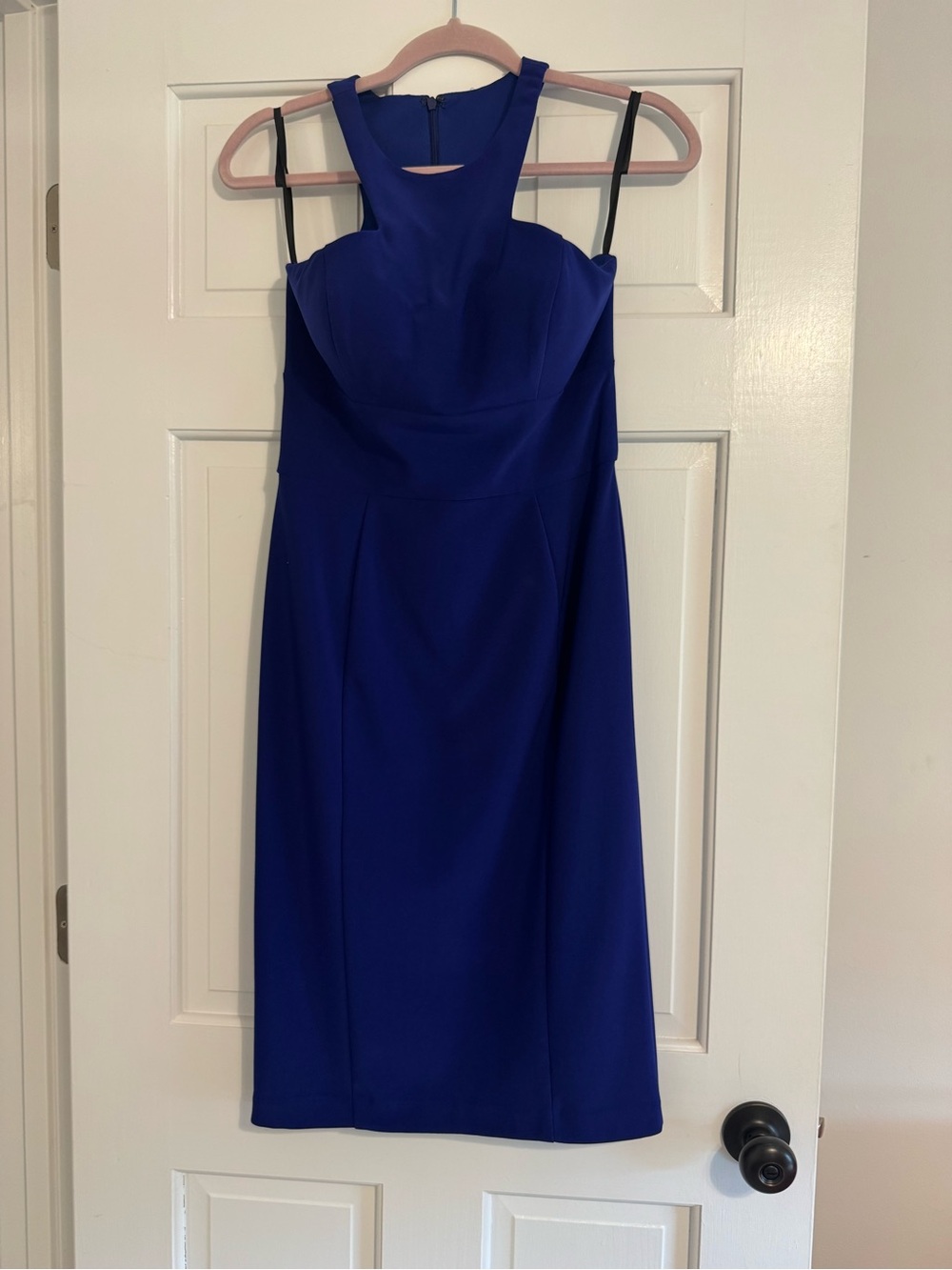 Xscape Royal Blue Midi Sheath Dress